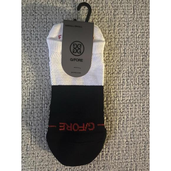 G/Fore Women's Two Tone Fore Play Ankle Socks (1 Pair)-XS/S-Snow/Twilight NEW - Picture 5 of 5